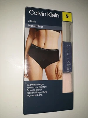 Calvin Klein Ladies 2 Pack Seamless Modern Brief Panties , Size Small Women's - Image 1 of 4