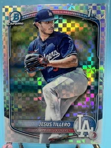 2025 Bowman #BCP-117 Jesus Tillero Chrome Prospects X-Fractor - Foto 1 di 2
