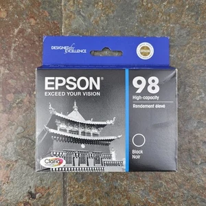 Inchiostro nero originale Epson 98 T0981 T098120 Artisan 835 837 alta capacità scadenza 2016 - Foto 1 di 5
