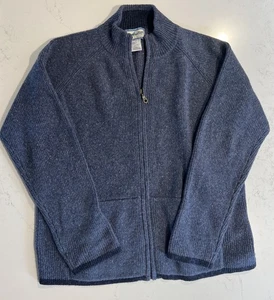 Pendleton Damen-Strickpullover mit Reißverschluss hochgeschlossen Größe Medium blau 70 % Baumwollmischung - Bild 1 von 4
