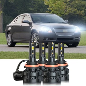 Combo de 4 faros LED 6000K bombillas altas/bajas Fit Chevy Impala 2006 2007 2008-2013 - Imagen 1 de 11