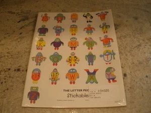 THE LETTER PEOPLE STICKABLES STICKER SET OF 10 NEW SHEETS - Picture 1 of 2