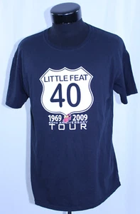 T-shirt maglietta vintage Little Feat Tour L band concerto doppio 2009 40° anniversario HTF - Foto 1 di 24