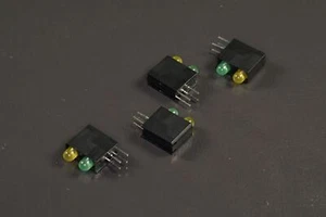 4 Stück 553-0232-200F Dialight CBI Bi-Level 3mm gelb/grün NOS  - Bild 1 von 2