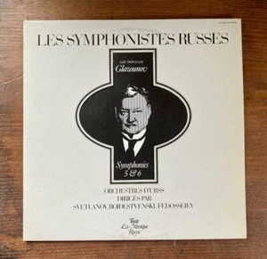 Les Symphonites Russes Glazounov Symphonies 5&6 Melodiya A10.0011718 2LP  NM - Imagen 1 de 4