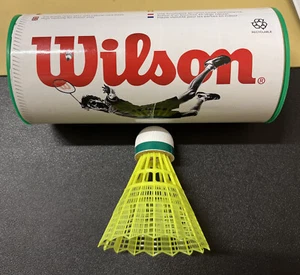 Wilson Championship Badminton Shuttlecocks 3 Pack Yellow 77( Medium Speed) - Picture 1 of 4
