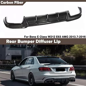 Rear Bumper Diffuser Lip Kit For Mercedes Benz E Class W212 E63 AMG 2013-2016 1X - Bild 1 von 6