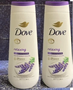 2er Pack Dove Entspannendes Duschgel Lavendelöl & Kamille Reiniger, 20 Oz. - Bild 1 von 3