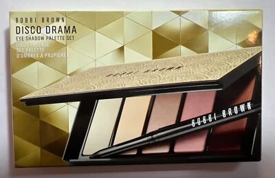 Bobbi Brown Disco Drama Eyeshadow Palette & Black Gel Eyeliner New Limited EYE - Image 1 of 4