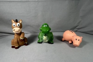 Toy Story plastic toys set of 3 Bullseye, Rex and Hamm - Picture 1 of 18