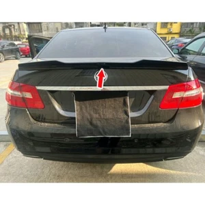 PAINTED BLACK For MERCEDES BENZ W212 4DR SEDAN E350 V REAR TRUNK SPOILER E63 - Picture 1 of 6