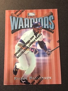 1997 Topps Finest Common - Bronze Rickey Henderson Common Bronze #63 HOF