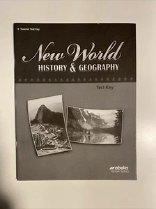 Abeka New World History and Geography Test Key Fourth Edition - Sixth Grade - Picture 1 of 5