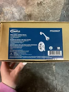 1.75 GPM Shower Faucet Trim Only & Single Lever Handle PF5220GCP Chrome OPEN BOX - Picture 1 of 3