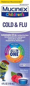 Mucinex Children COLD & FLU Liquid Syrup - Very Berry, 4 FL OZ - Picture 1 of 4