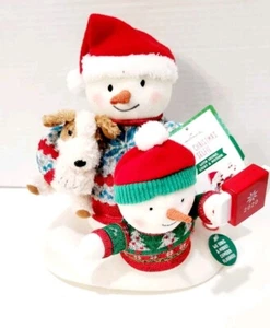 Hallmark COZY CHRISTMAS SELFIE Animated Plush Snowman 2020 NWT Family Photo - Picture 1 of 7