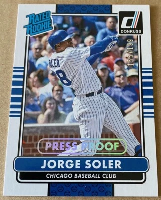 JORGE SOLER 2015 Panini DONRUSS ROOKIE PP Card #37 Ser #155/199 NM-MT Condition - Image 1 of 2