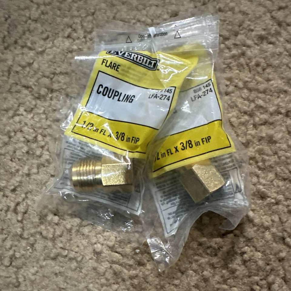 Everbilt 1/2 in. Flare /8 in. FIP Brass Adapter Fitting 858 145 LFA-274