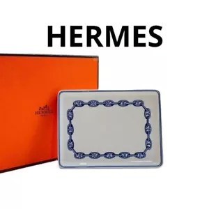 Hermès Chaine d'Ancre Square Mini Plate Premium Collectible from JP Used - Picture 1 of 11