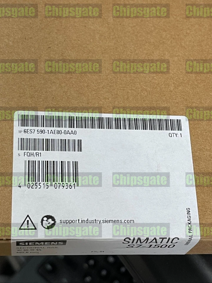 New SIEMENS SIMATIC 6ES7590-1AE80-0AA0 S7-1500 Profilschiene 482mm - Bild 1 von 1