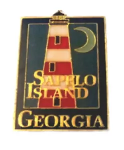PINES FARO ISLA SAPELO LUZ, GEORGIA VINTAGE FARO COLECCIONISTA PINS - Imagen 1 de 4
