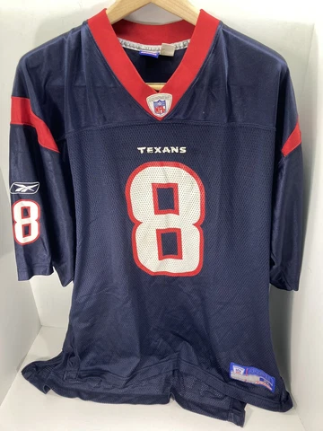 Houston Texans David Carr #8 Jersey Mens XL  Blue Vintage Reebok Authentic NFL Cover