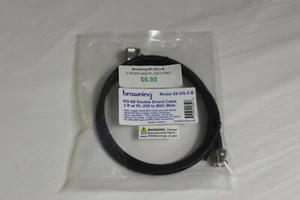 Browning 8X-DS-3-B RG-8X 3 Ft. Coax Cable with PL-259 (UHF Male) to BNC - Picture 1 of 3