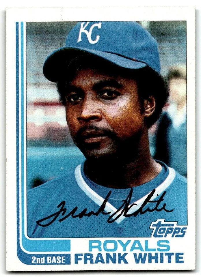 1982 Topps Frank White . Kansas City Royals #645 - Image 1 of 2