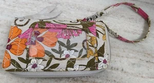NUEVA Muñequera Retirada VERA BRADLEY Acolchada TÉ GARDEN con Accesorio de Cierre de Cremallera - Imagen 1 de 5