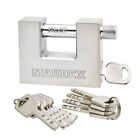 ® Mdp/70 Heavy Duty Lock With 10 Keys For Outdoor Use [Nickel Plated Finish] ...