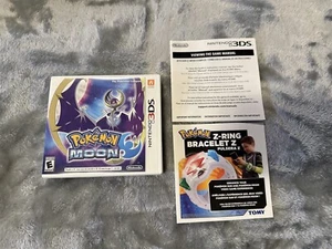 CUSTODIA NINTENDO 3DS POKEMON MOON INSERTI MANUALI NO GIOCO - Foto 1 di 6