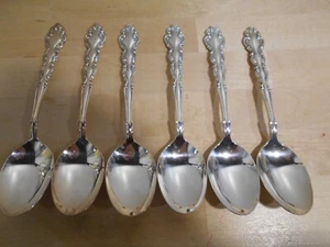 6 Community Silverplate 1969 MODERN BAROQUE Pattern Place / OvalSoup Spoon 7988 - Picture 1 of 3