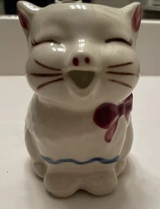 Shawnee Pottery Puss n Boots Cat Creamer Cream Pitcher USA 4.5” Tall Vintage - Picture 1 of 6