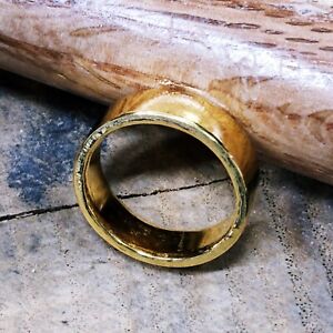 24k solid gold simple ring 999 purity 16 gram by estherleejewel