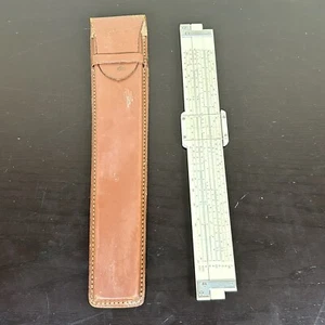 Relay Hemmi Vintage Slide Ruler #150 With Case - Picture 1 of 13