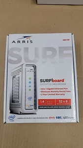 ARRIS SURFboard SB6190 DOCSIS 3.0 32 x 8 Gigabit Cable Modem White (Fast ship)** - Picture 1 of 4