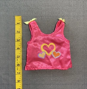 Puppenshirt Satin rosa ärmelloses Tank Top 2012 für 14"" Spielspielzeug Puppen - Bild 1 von 4