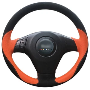 Cubierta transpirable del volante del coche con puntada de cuero genuino para Mazda 3 Mazda 5 6 - Imagen 1 de 10