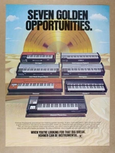 1978 Hohner Keyboards Clavinet D6 Pianet T Jazz-Rock Orgel Vintage Druck Werbung - Bild 1 von 1