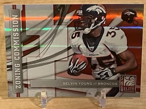 2009 Donruss Elite Zoning Commission Red 125/199 Selvin Young #18 Texas/Broncos - Picture 1 of 7