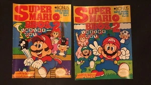 SUPER MARIO BROS 2 Inside Out, Nintendo Power Bonus Power Super Tip Books, Set - Picture 1 of 5
