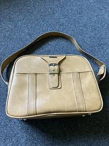 Vintage Samsonite Caribbean Camel Luggage Carry On Shoulder Bag Vintage 1970s - Picture 1 of 12