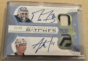 2011-12 The Cup Dual Signatures Patches Fleury/Staal 21/35 - Imagen 1 de 2