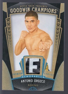 Antonio Orozco Logo Patch Relic 2015 Upper Deck Goodwin Champions 15/50 Boxing - Image 1 of 2
