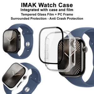 Imak For Apple Watch Series 10 42/46mm Tempered Glass Screen Protector+Hard Case - Zdjęcie 1 z 69