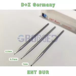 Diamante tondo ORL Neuro BUR confezione da 3 pezzi | misura 0,6 mm/0,7 mm/1 mm micro frese - Foto 1 di 3