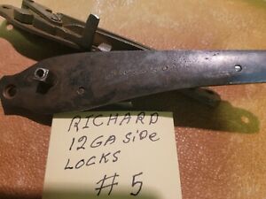 Richard Antique gun parts,12Ga Shotgun D/B Side Lochs Rt & Lt Matched