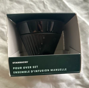 Neu Starbucks Black Pour Over Set Kaffeetrichter Brühen Manuelle Kaffeemaschine 2022 - Bild 1 von 8