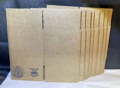 4 x 4 x 4 Cube Shipping Boxes Quantity 5 Uline S-4040 Mug Cup Boxes Small Items - Image 1 of 2