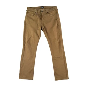 Pantalones PAIGE Para Hombre 34x32 Marrón Federal Delgados Rectos Modernos Informales - Imagen 1 de 9